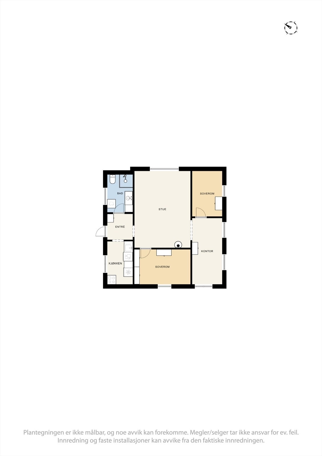 Plantegning kårbolig Galleribilde