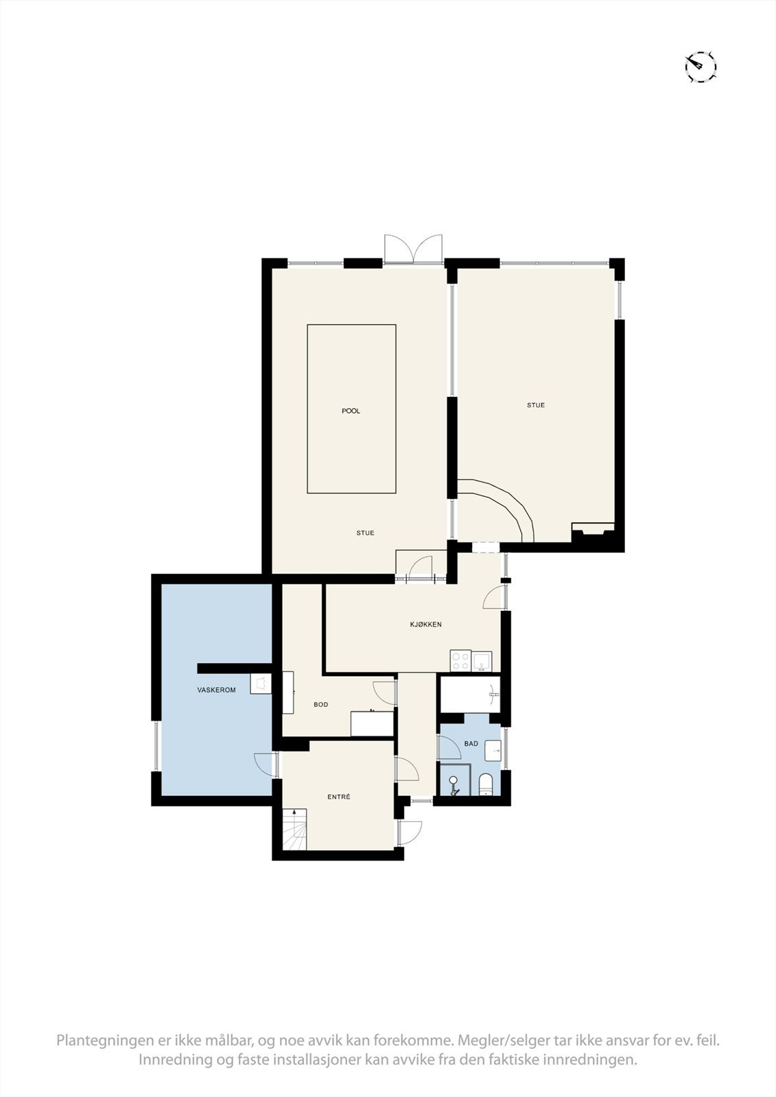 Plantegning kjeller Galleribilde