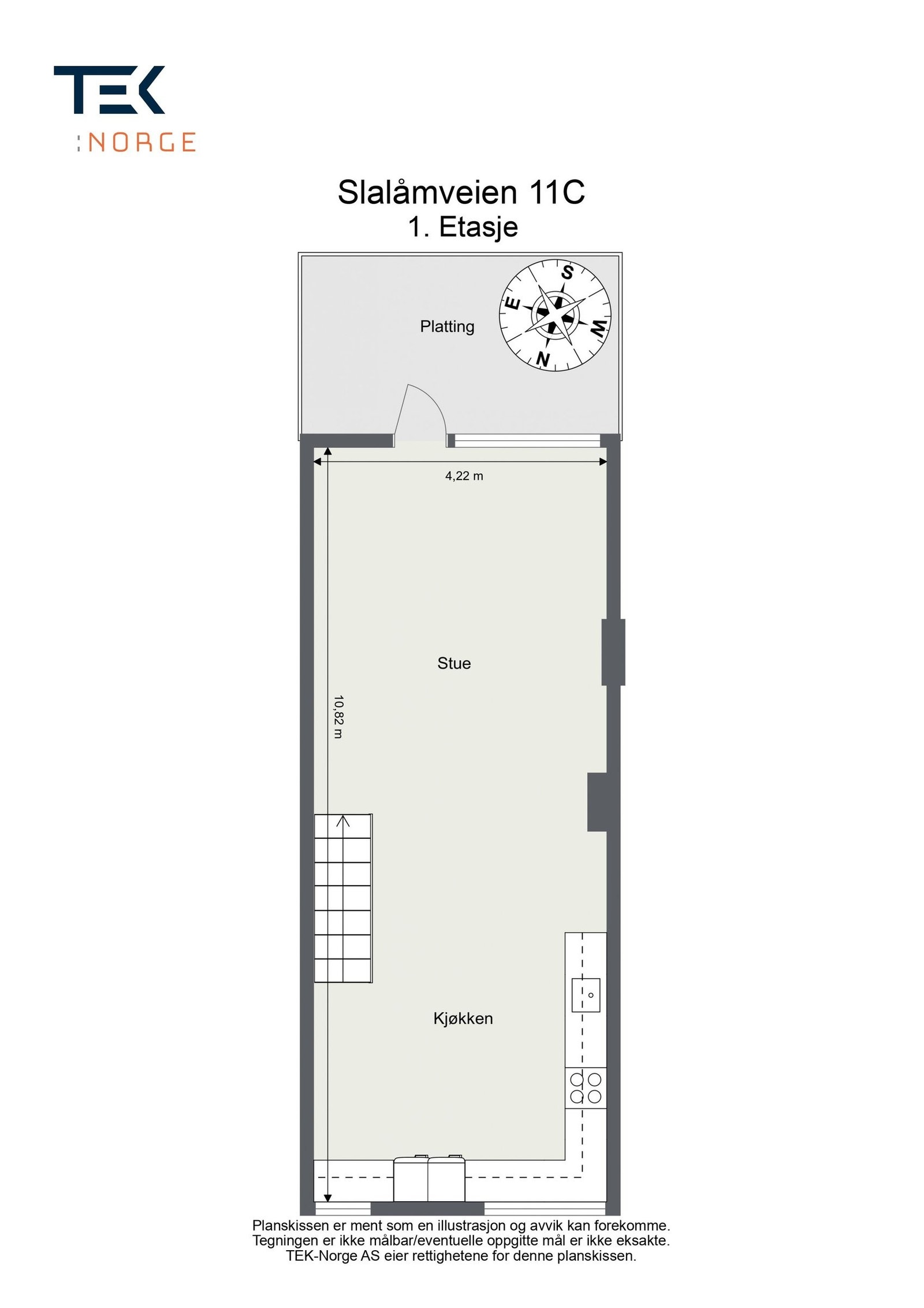 Planløsning 1. etasje Galleribilde