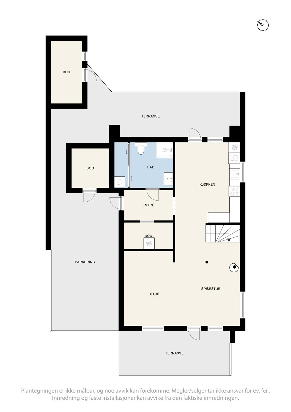 Plantegninger 1.etasje. Galleribilde