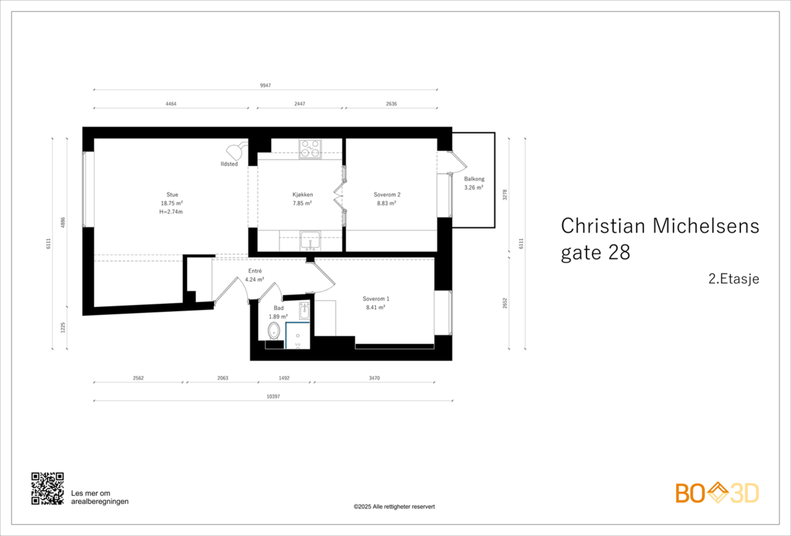 Plantegning. Galleribilde