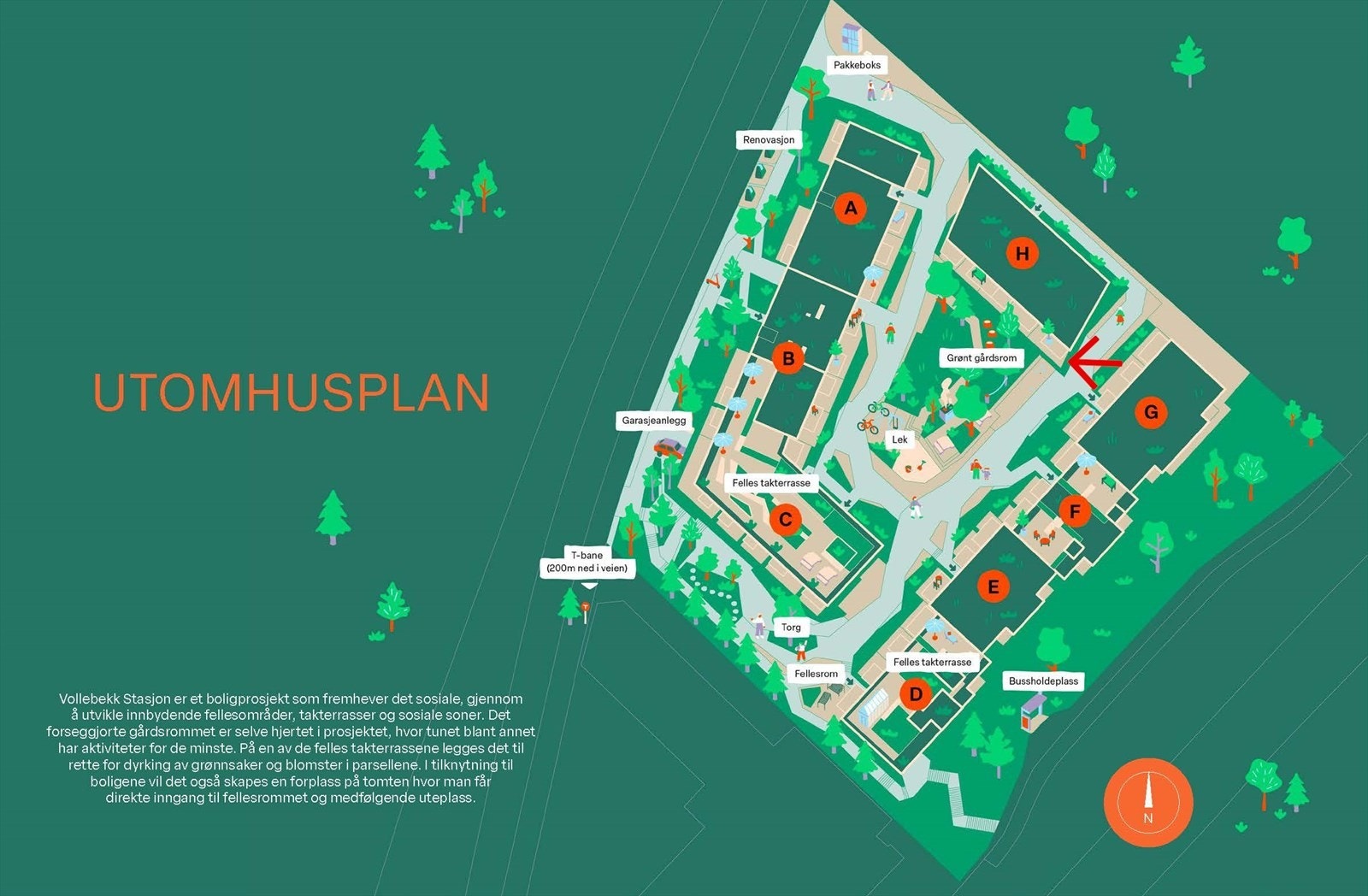 Utomhusplan Galleribilde