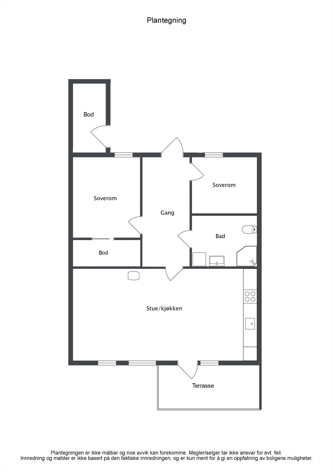 Planløsning 1. etasje. Galleribilde