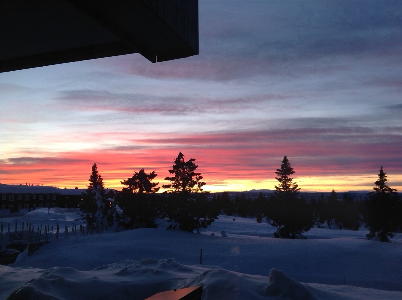 Utsikten fra terrassen. Galleribilde