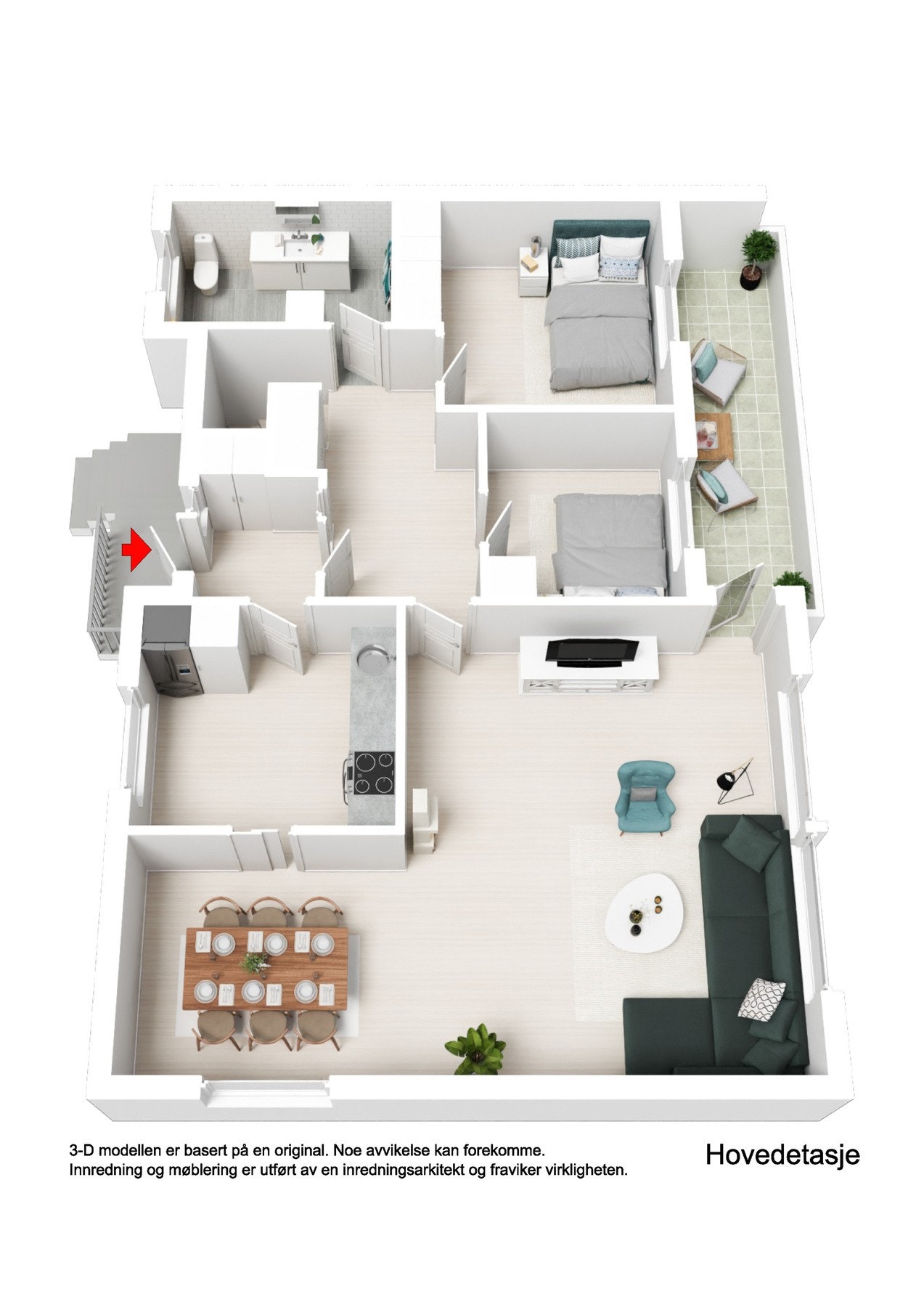 Plantegning 1.etasje Galleribilde