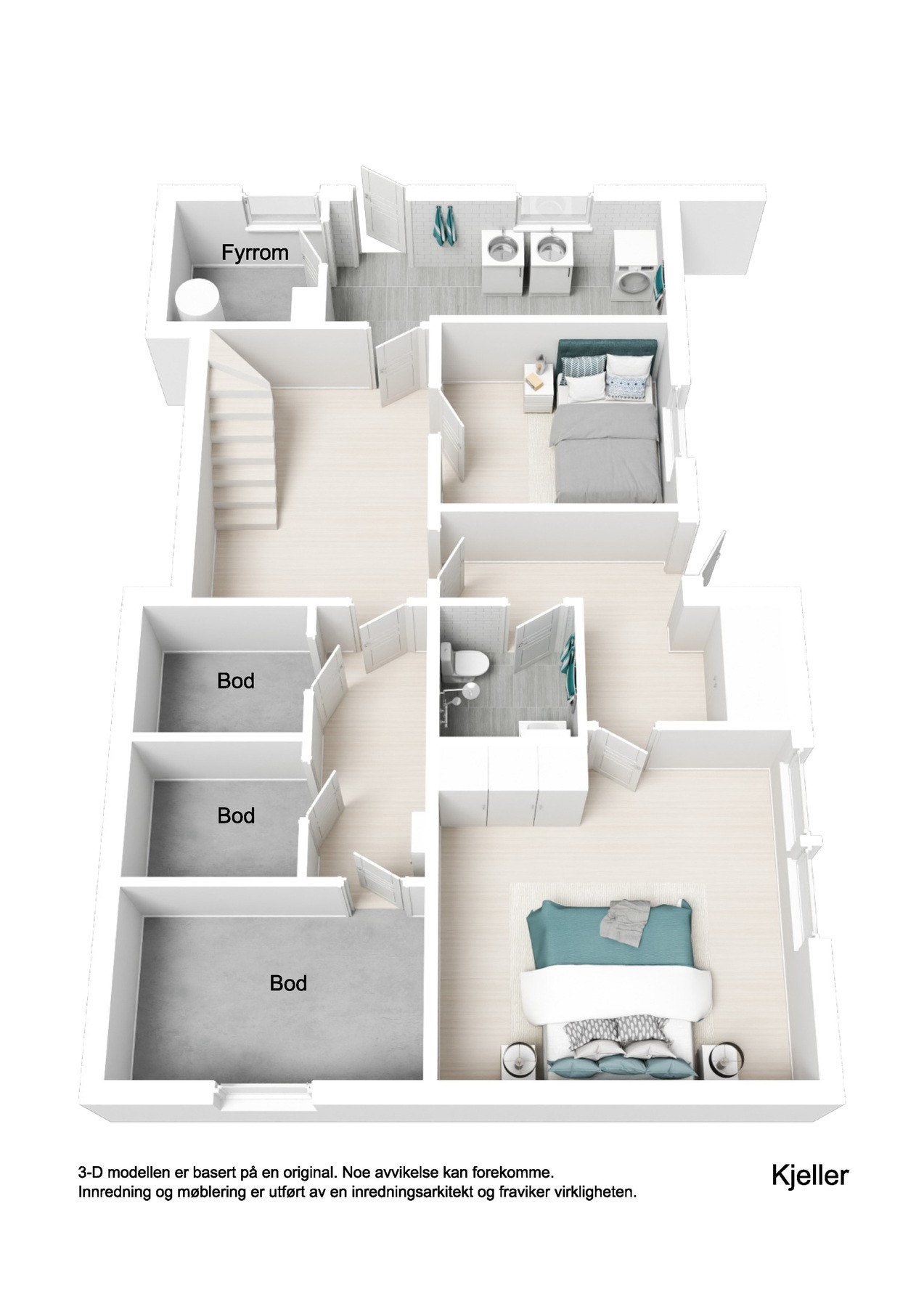 Plantegning underetasje Galleribilde