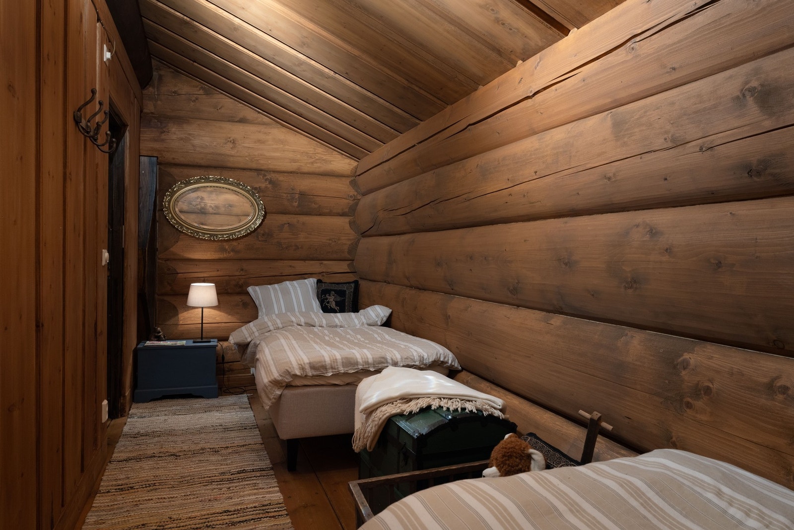 Soveplass på låven.