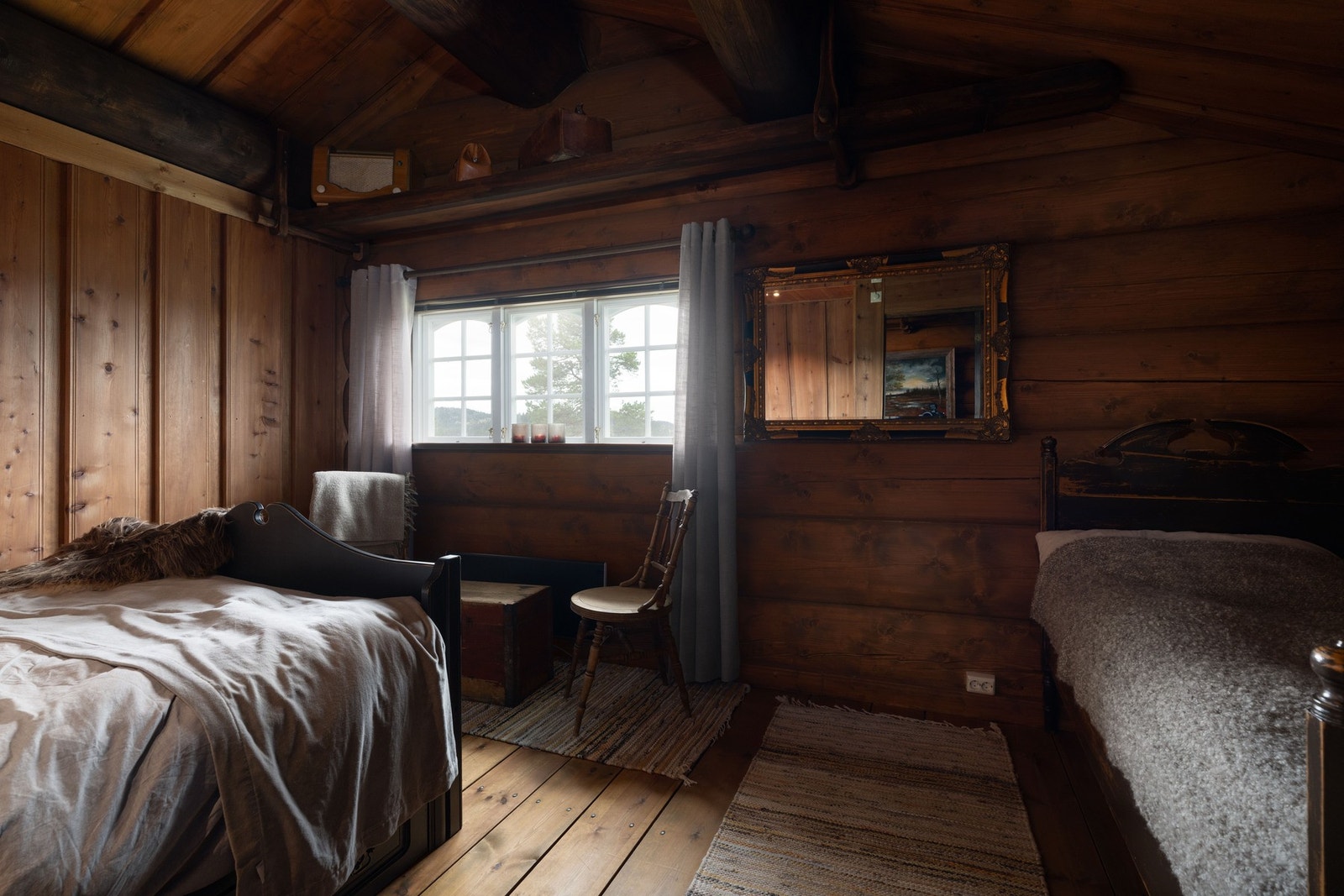Soverom på låven.