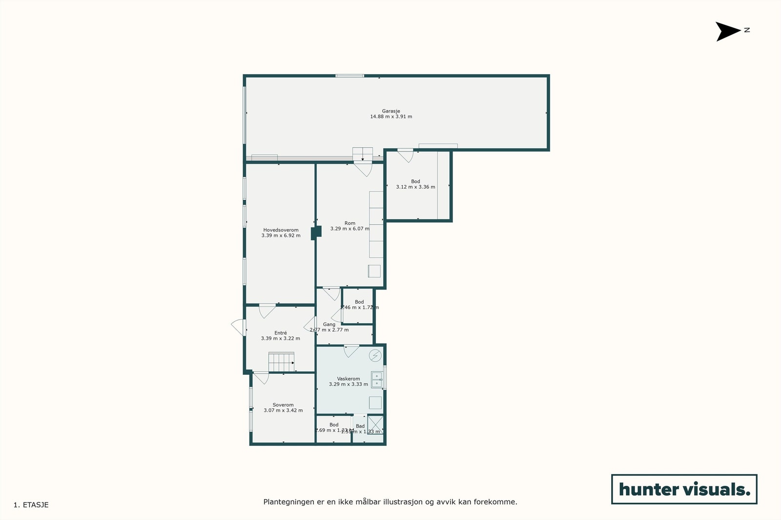 Plantegning 2. etasje. Galleribilde
