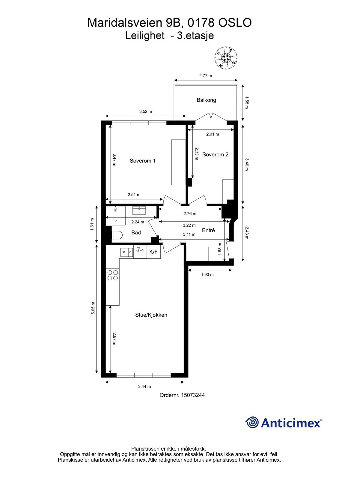 Plantegning Galleribilde