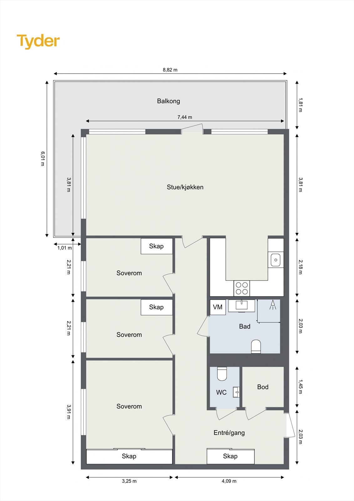 Plantegning Galleribilde