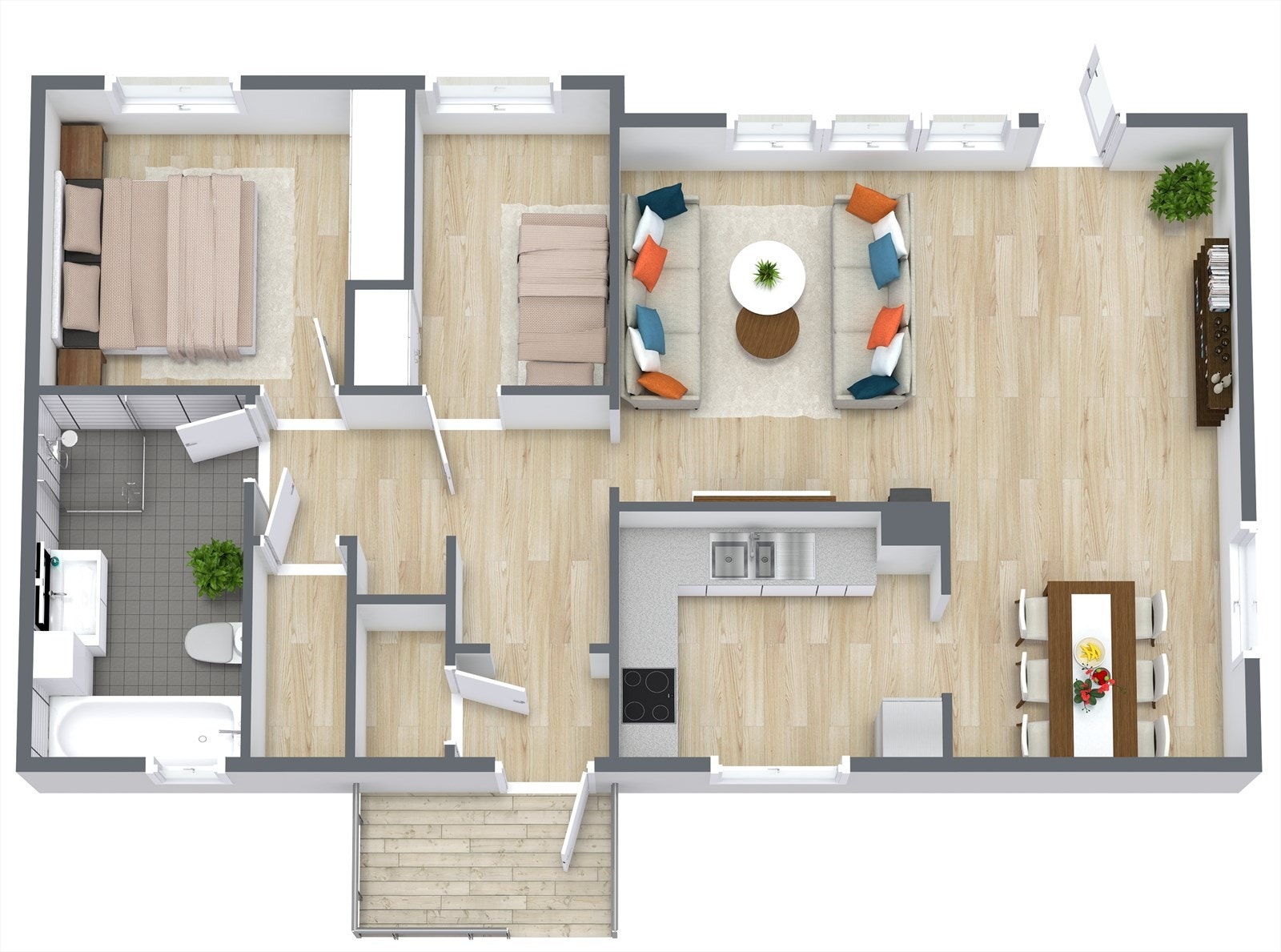 Planskisse 1.etg. avvik vil forekomme. Galleribilde