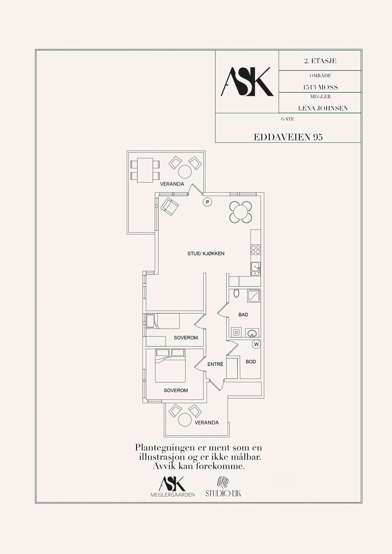 Plantegning Galleribilde