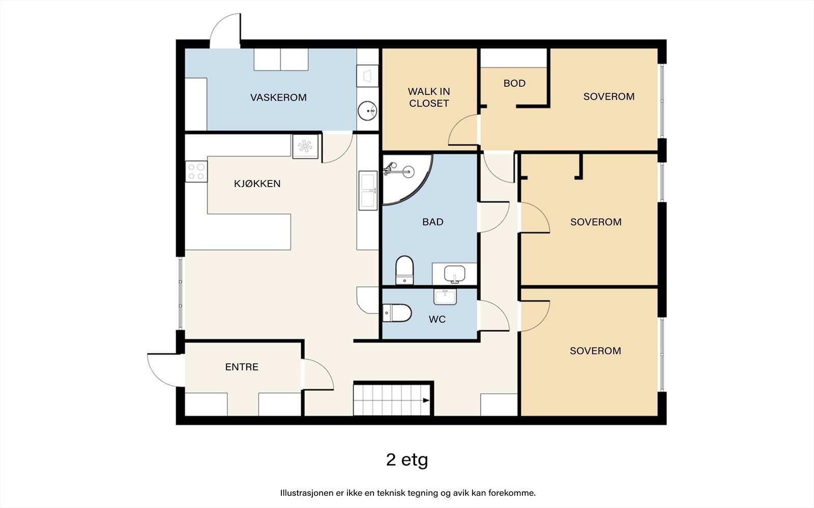 Plantegning 1. og 2. halvplan - Brøttet 85. Galleribilde