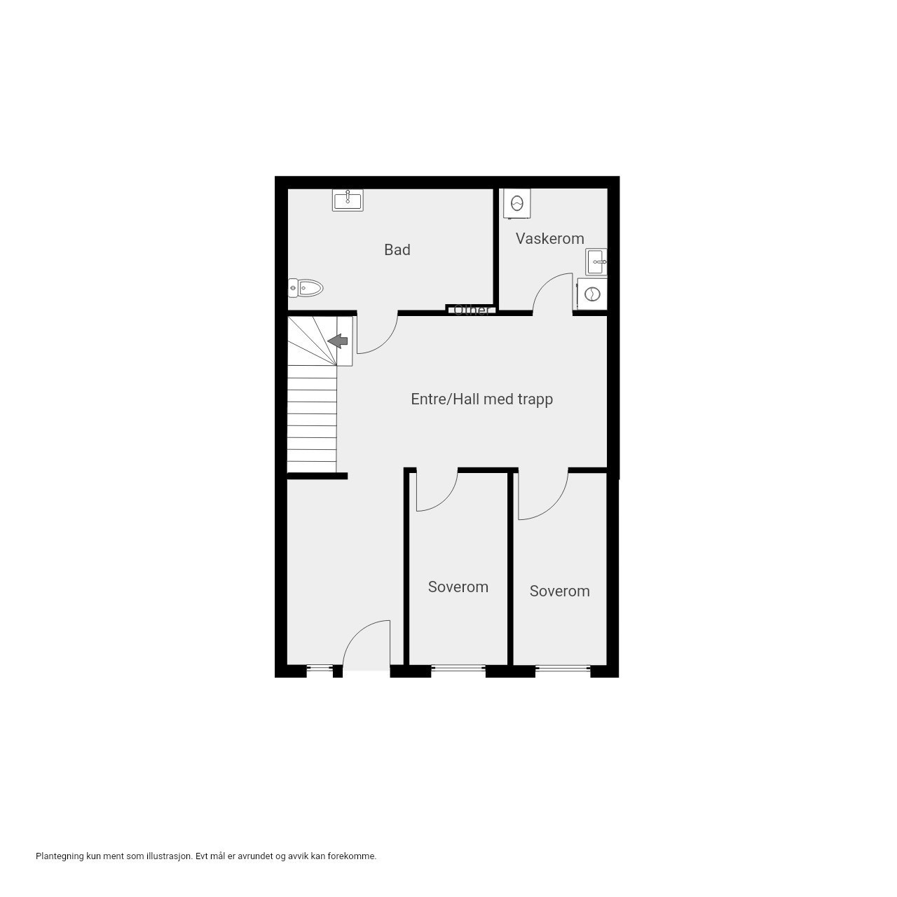 Plantegning underetasje Galleribilde