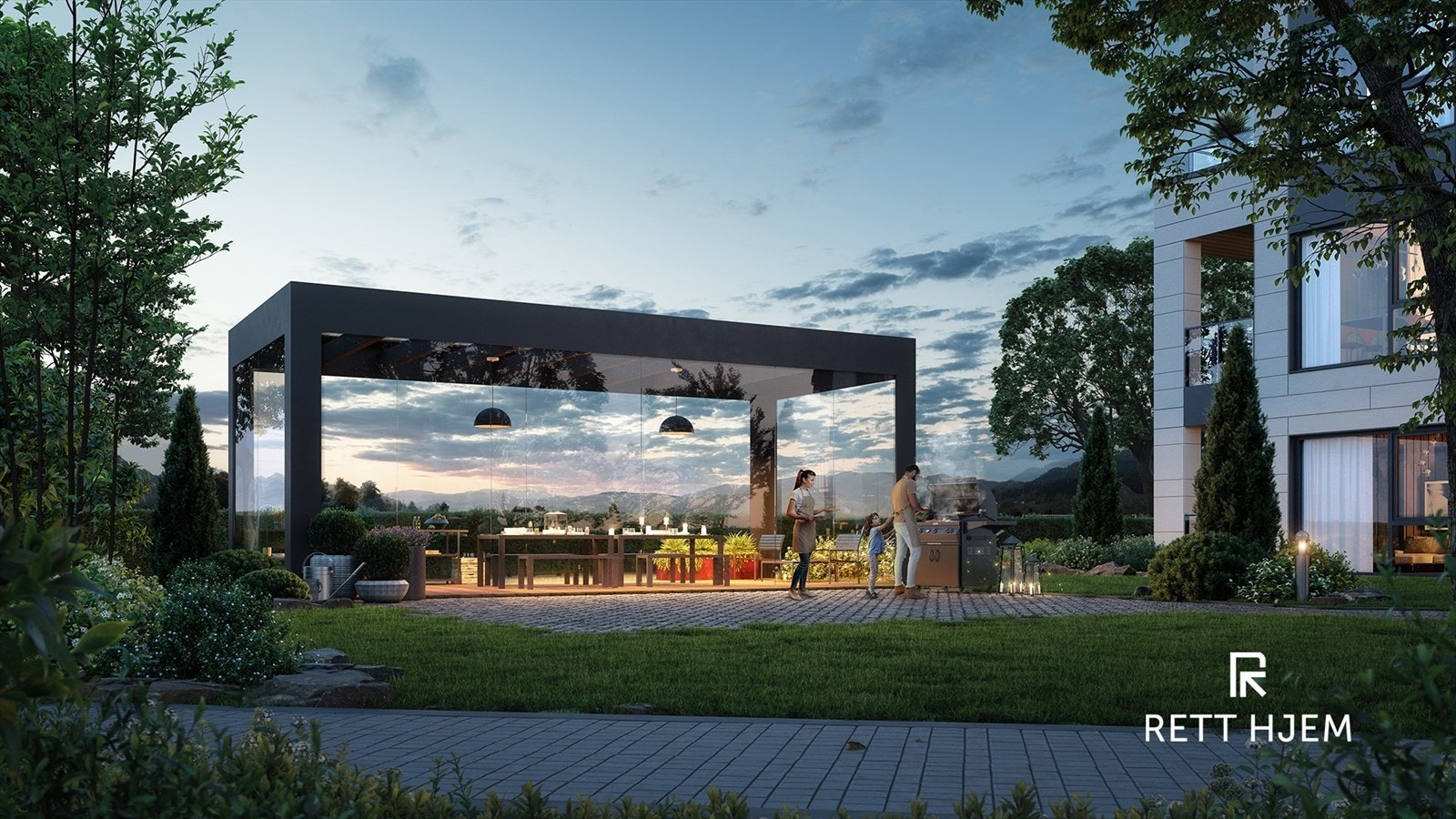 Orangeriet vil være et kjært møtepunkt for beboerne. Galleribilde