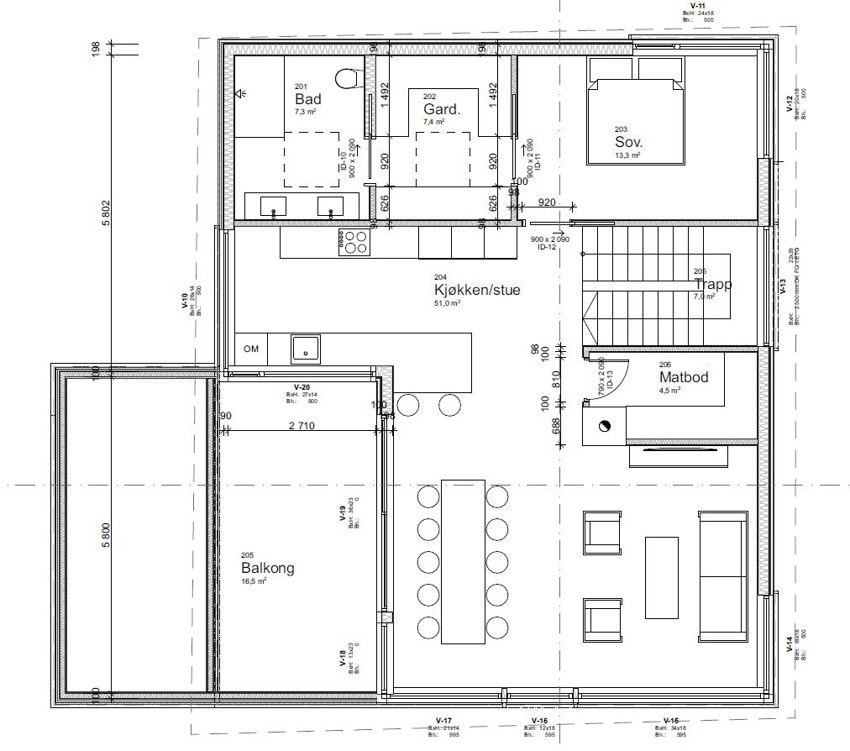 Plantegning - 2.etg. Galleribilde