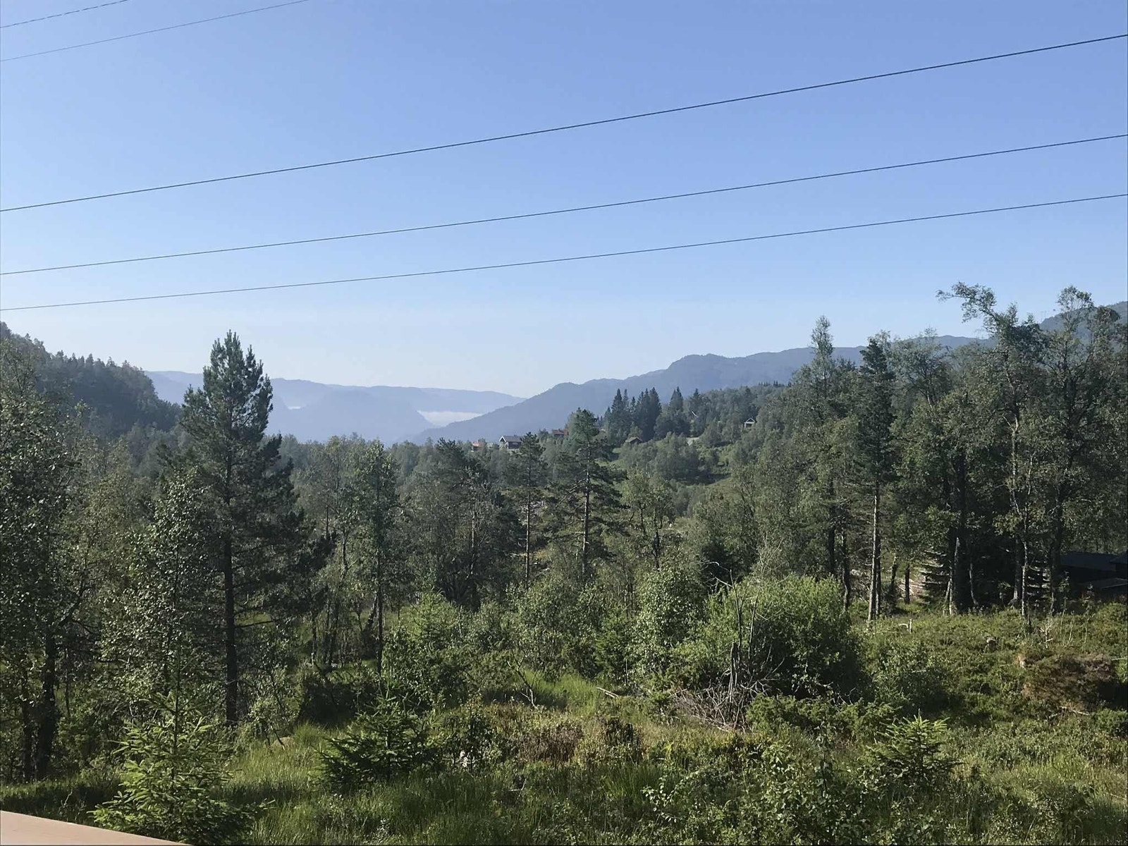 Utsikt fra terrassen Galleribilde