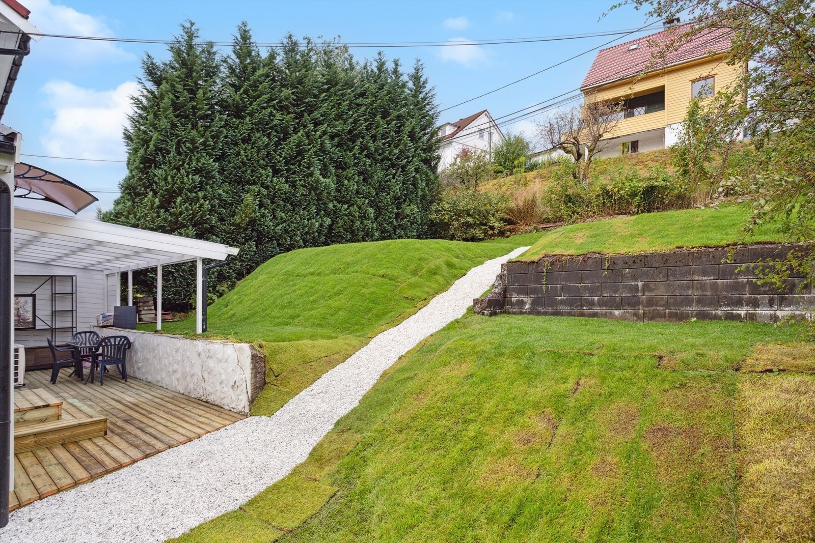 Boligen har ett stort areal som er ideelt for både avslapning og underholdning. Galleribilde