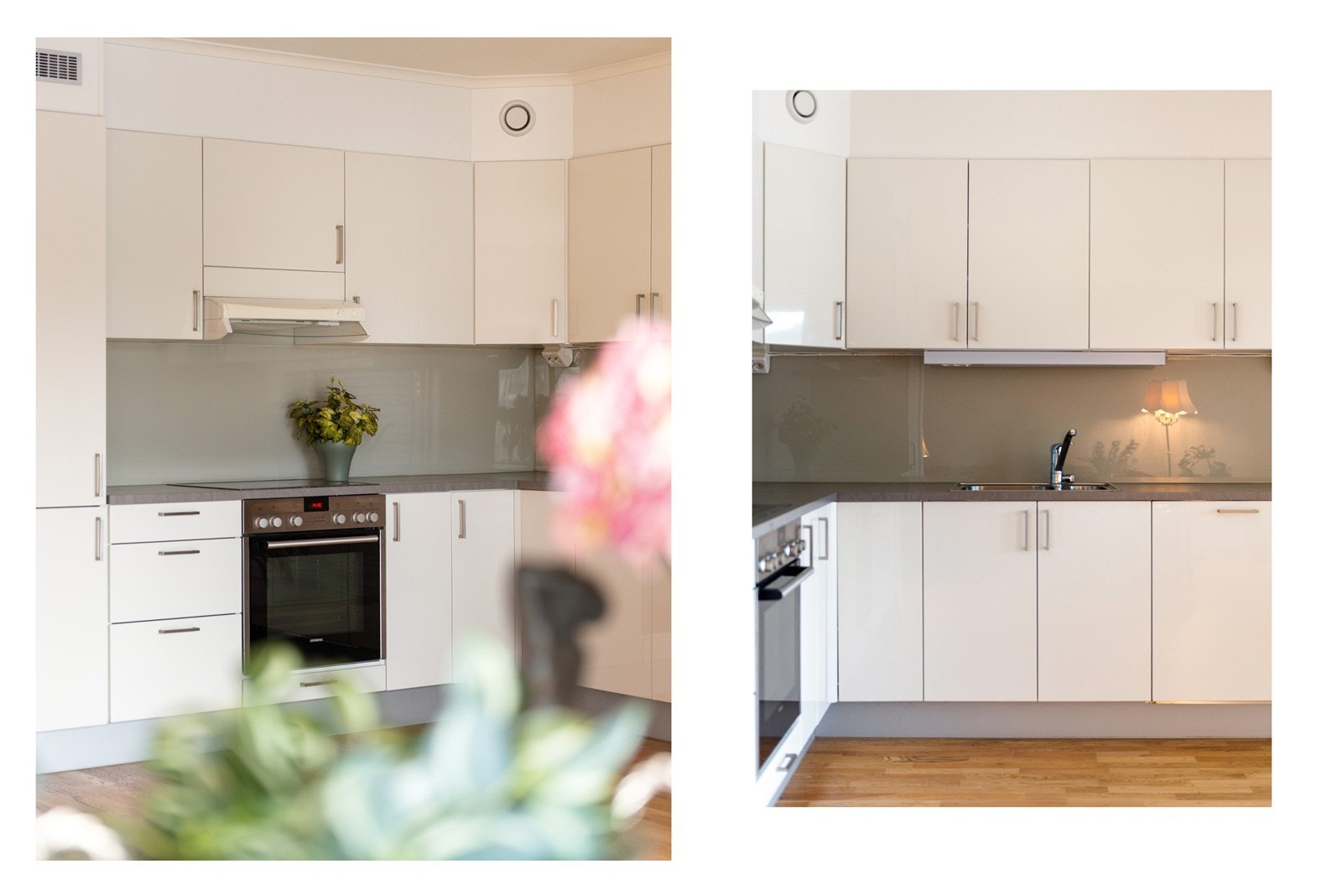 Kjøkkenet har slette overflater som er lett å holde rent Galleribilde