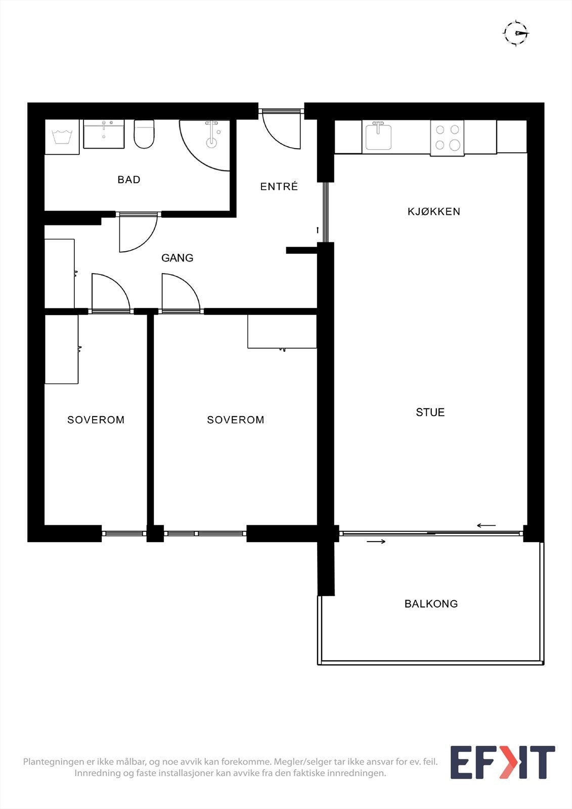 Plantegning Galleribilde