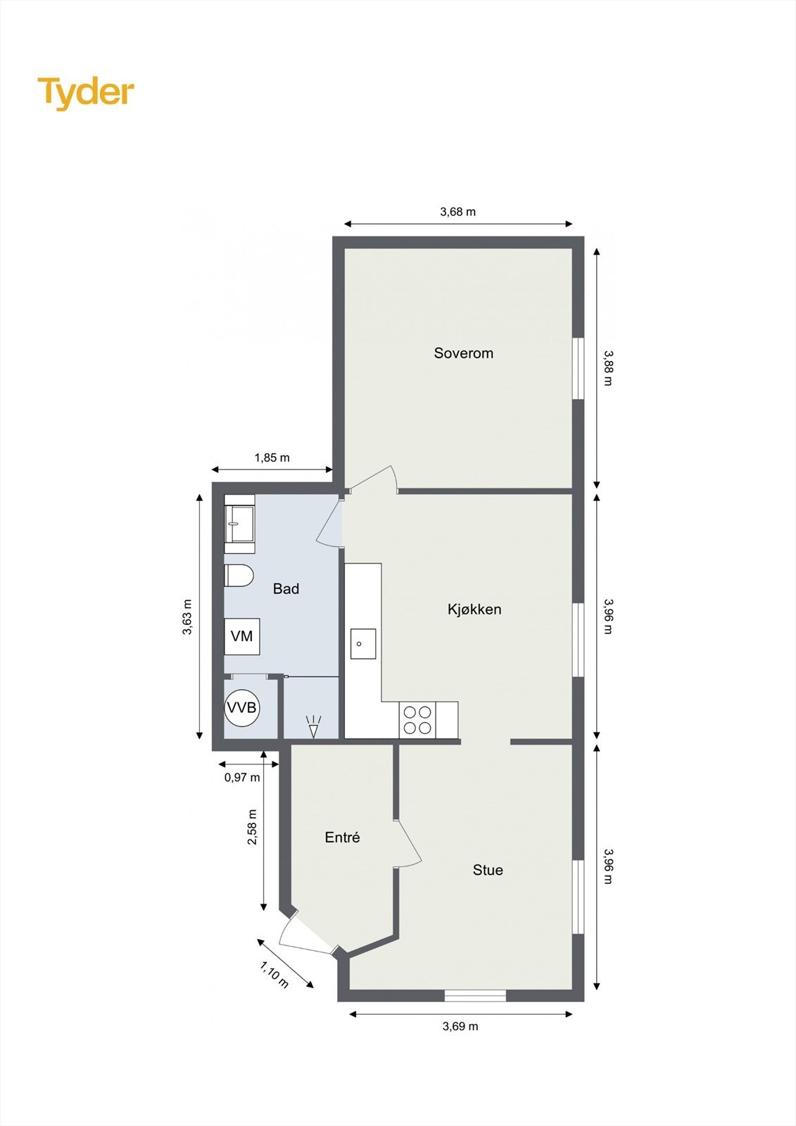 Plantegning 2. etasje. Galleribilde