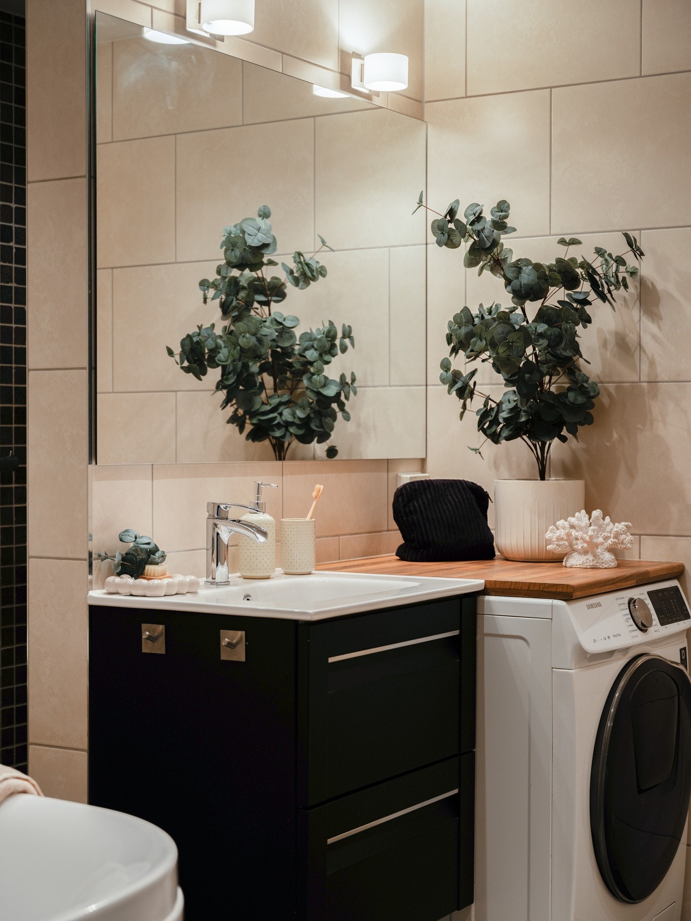 Det er i tillegg opplegg for vaskemaskin. Galleribilde