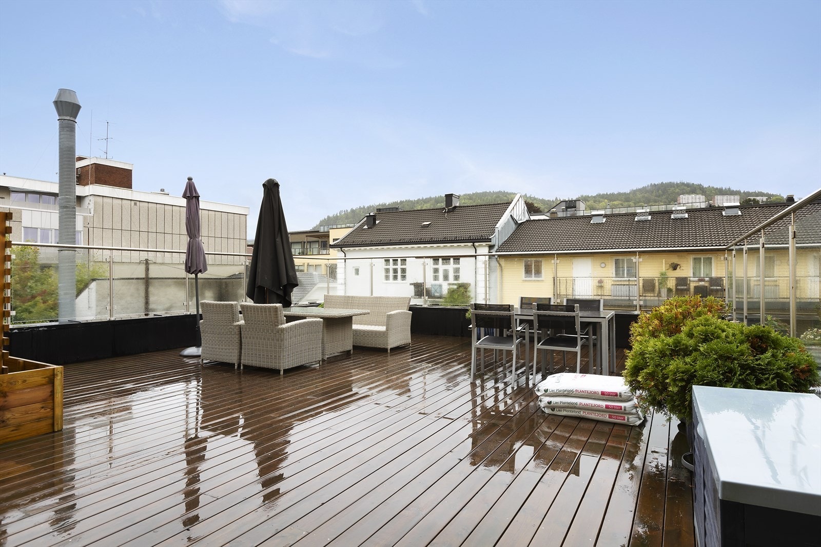 Felles takterrasse. Galleribilde