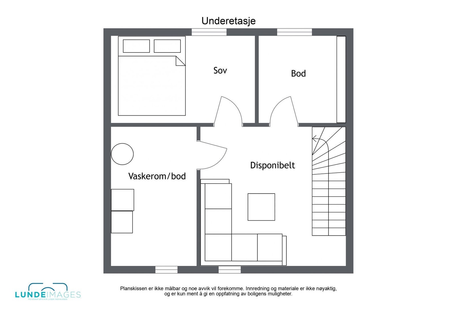 Planskisse U. etasje - ikke målbar Galleribilde