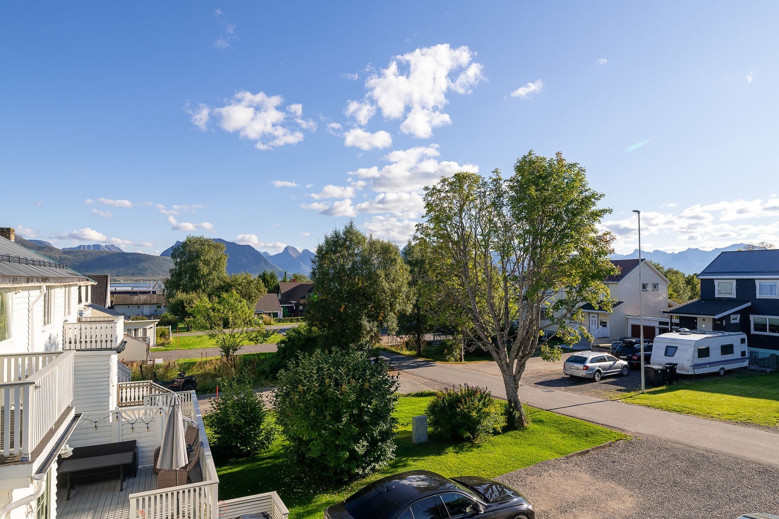 Utsikt fra balkongen i 2. etasje. Galleribilde