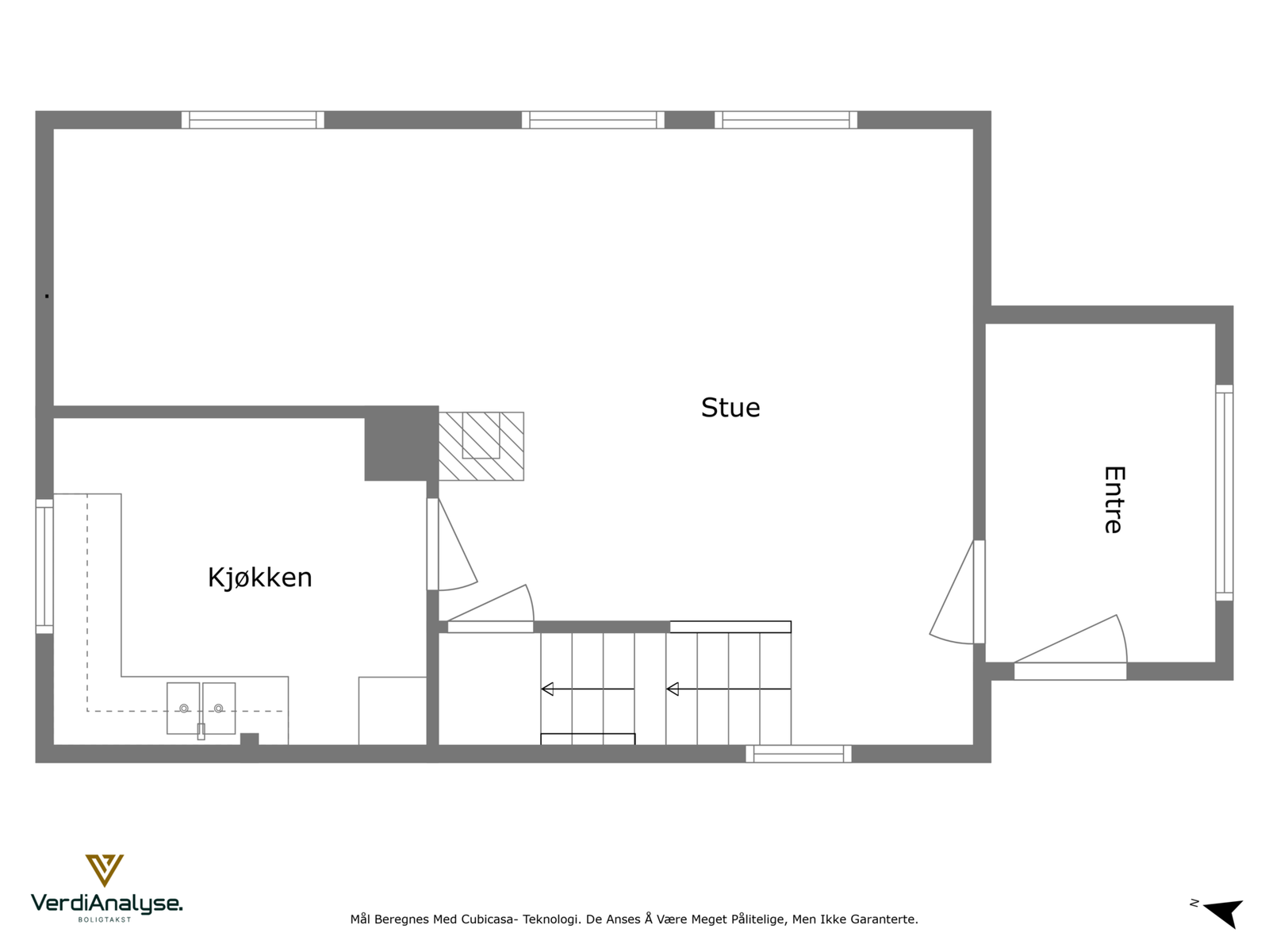 Plantegning 1 etasje Galleribilde