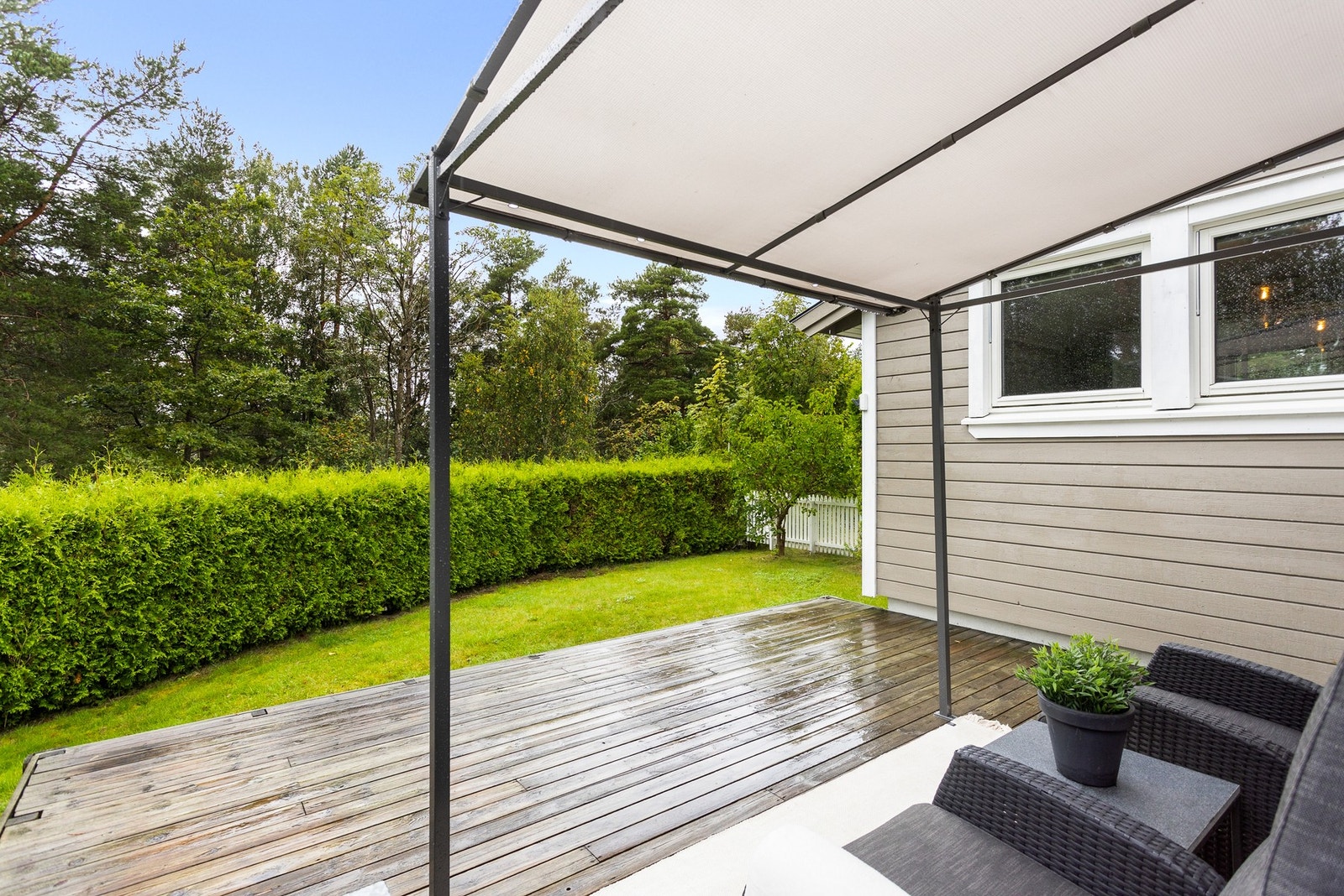 Deilig uteplass. Galleribilde