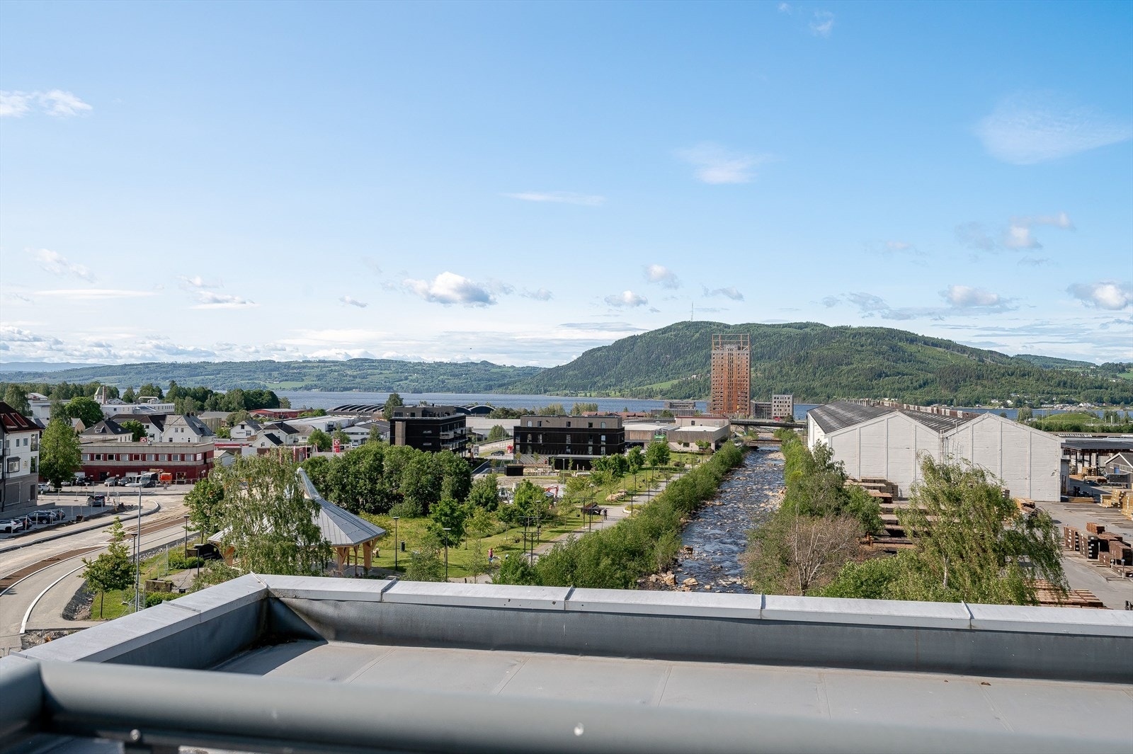 Utsikt fra felles takterrasse Galleribilde
