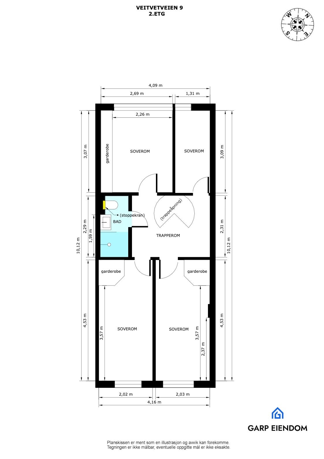 Plantegning 2. etasje Galleribilde