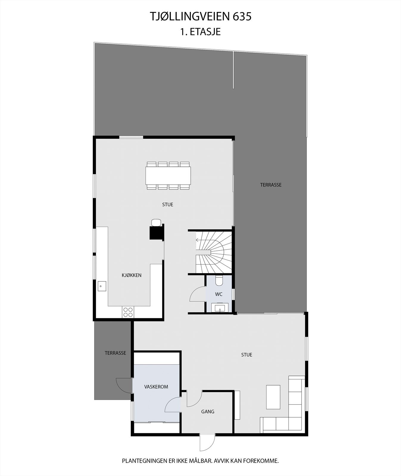 Plantegning 1ETG Galleribilde