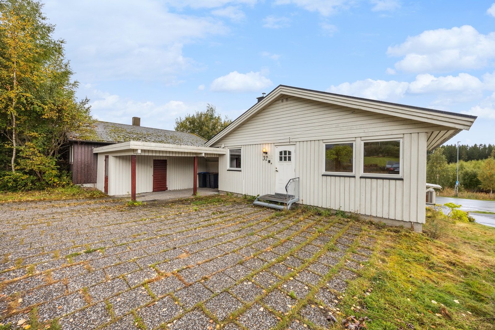 Inngangsparti med steinheller Galleribilde