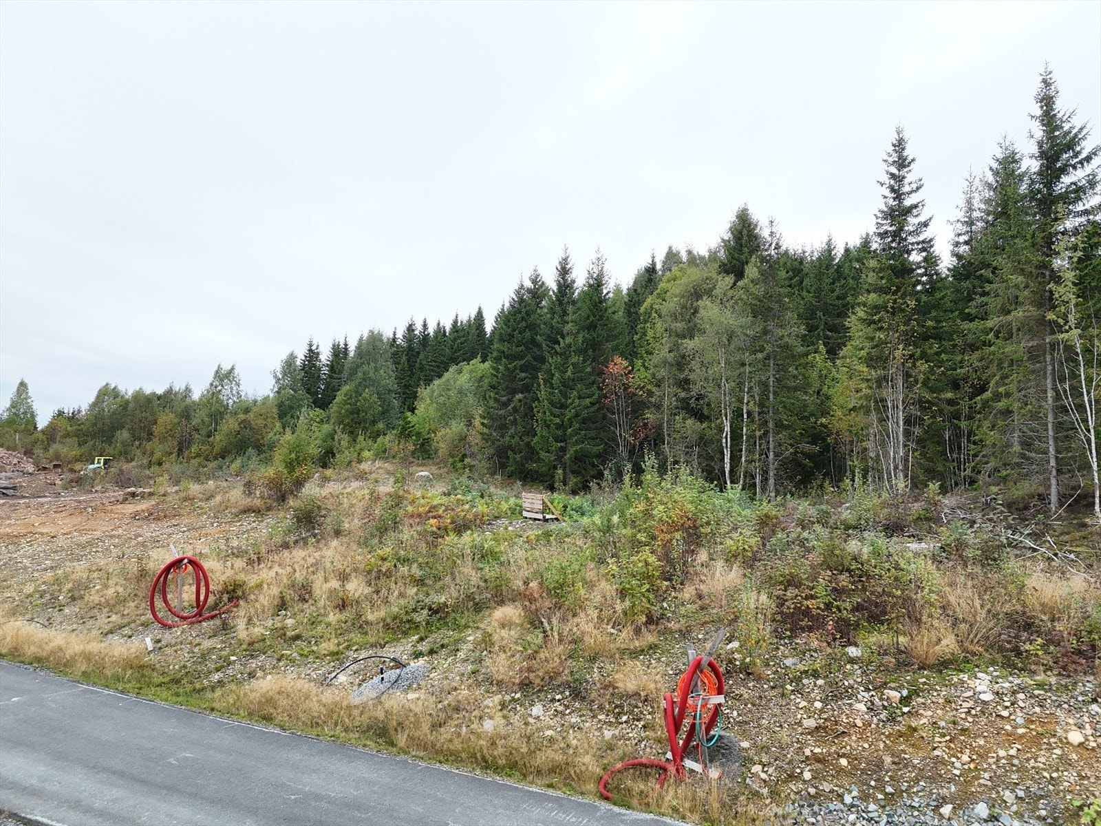 Hjørnetomt i enden av blindvei. Galleribilde