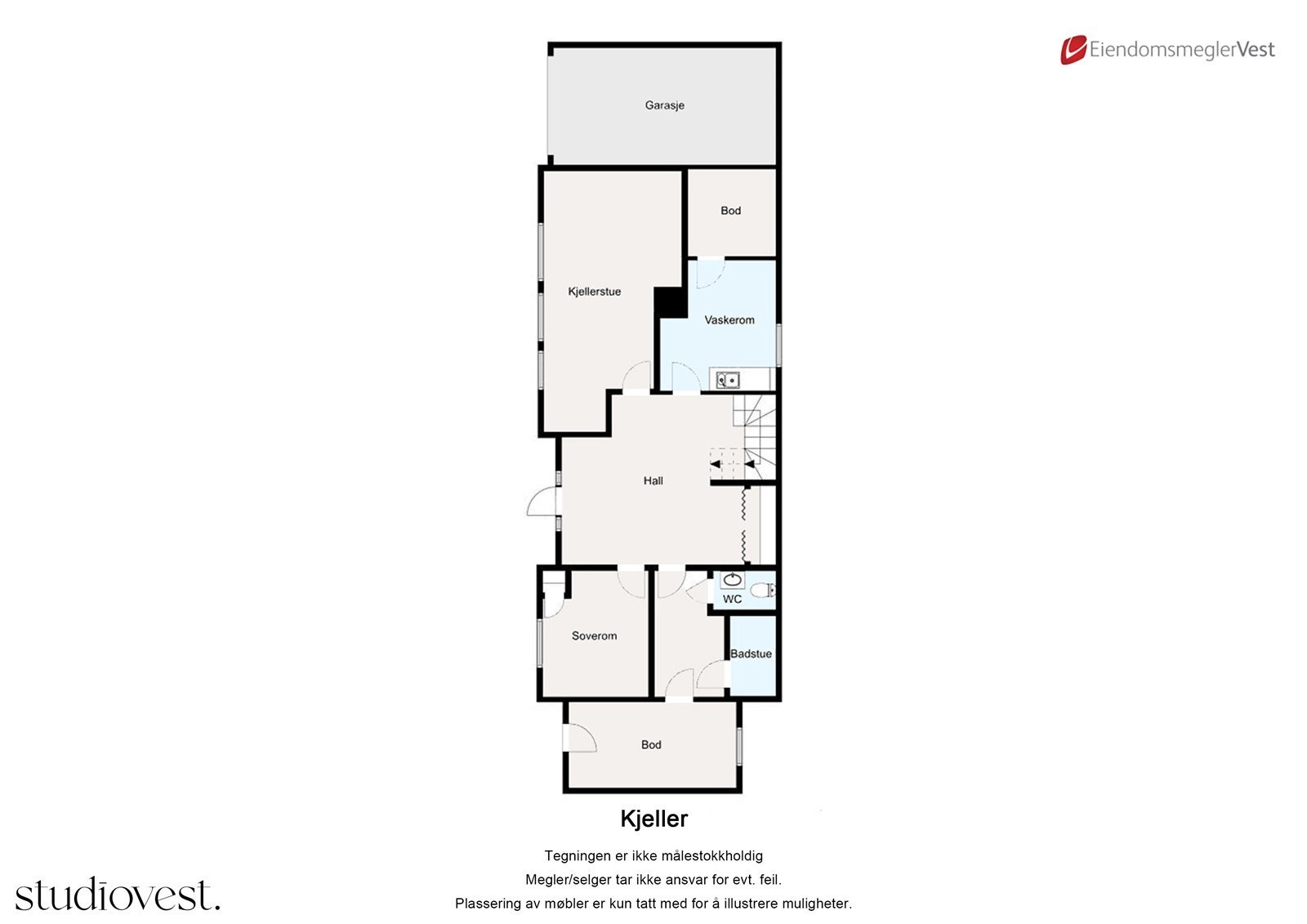 Plantegning kjeller Galleribilde