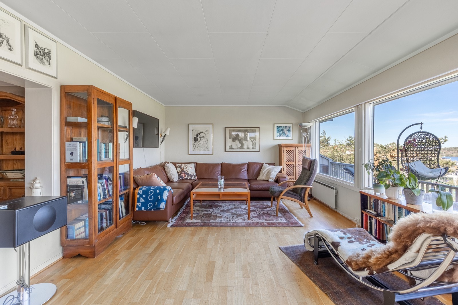 Stor stue med panoramautsikt Galleribilde