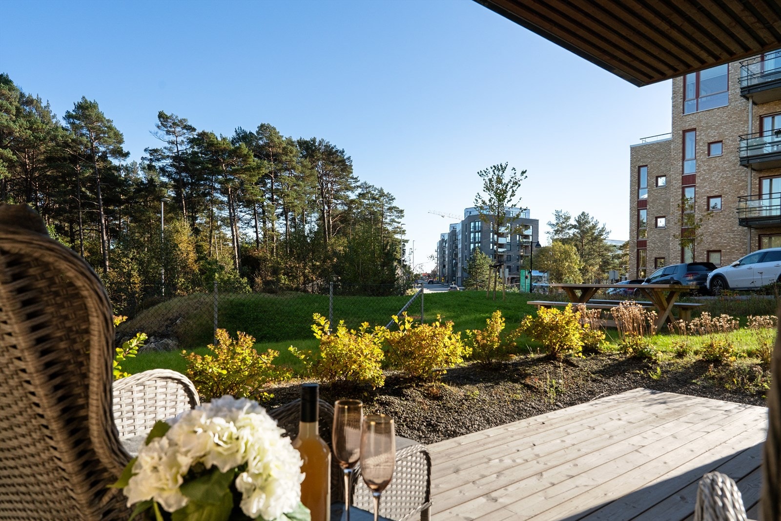 Praktisk med terrasse på bakkeplan, perfekt om du har barn eller husdyr. Galleribilde
