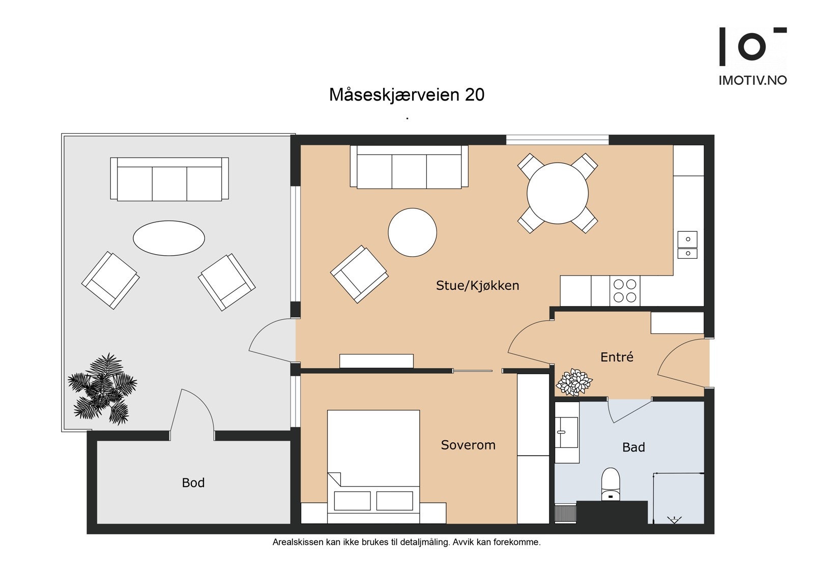 - Planløsning. I tillegg medfølger parkeringsplass med ladepunkt - Galleribilde