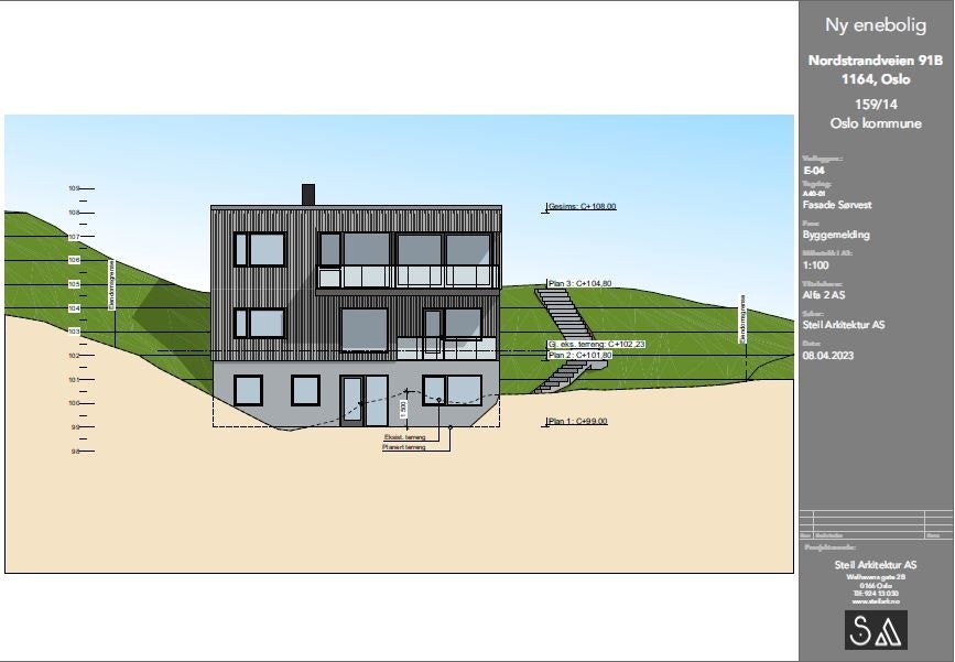 Fasade sørvest Galleribilde