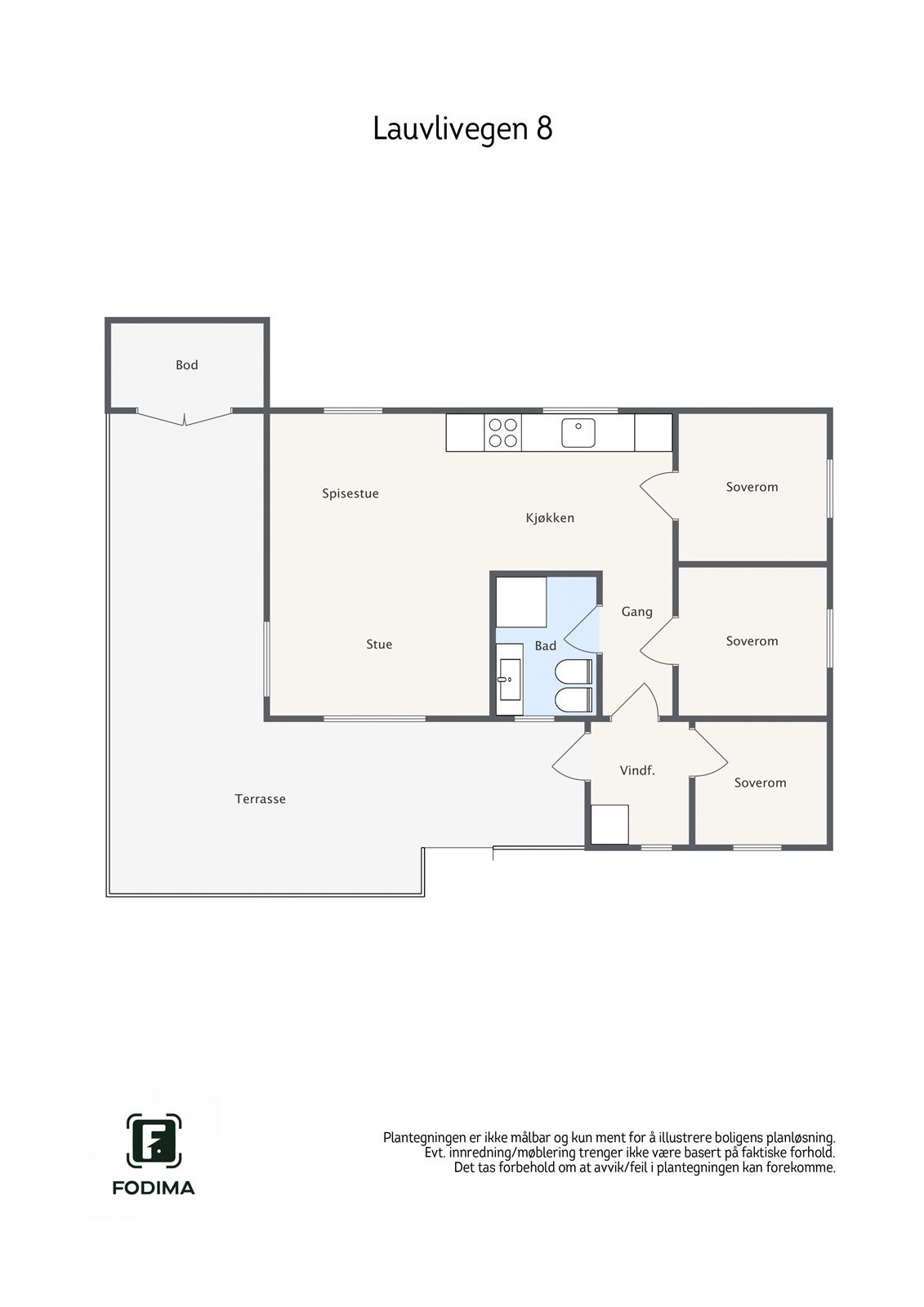 Lauvlivegen 8 - 2D - Lauvlivegen 8 Galleribilde