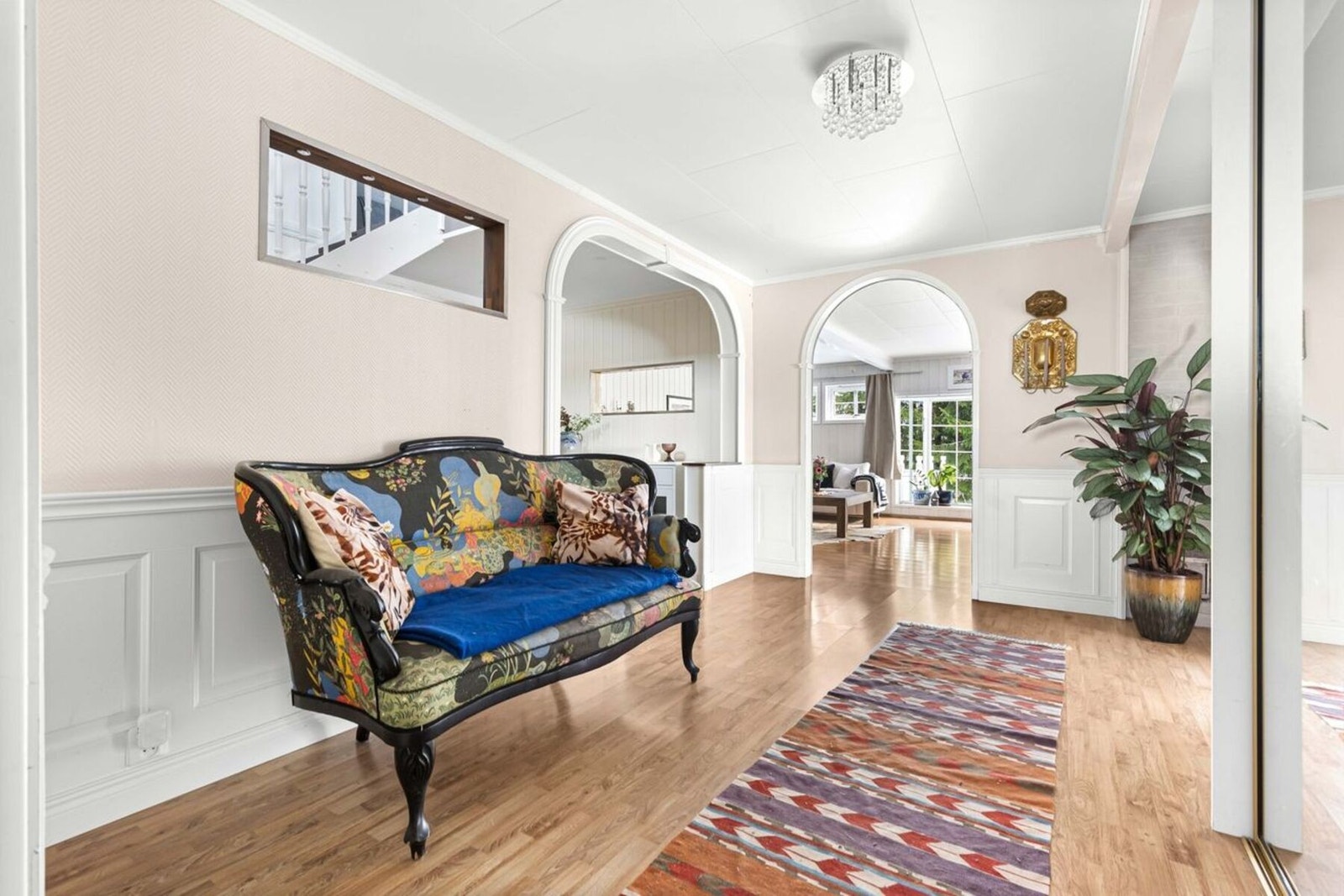 Trapperommet har god plass til sittemøbler eller klesoppbevaring. Galleribilde