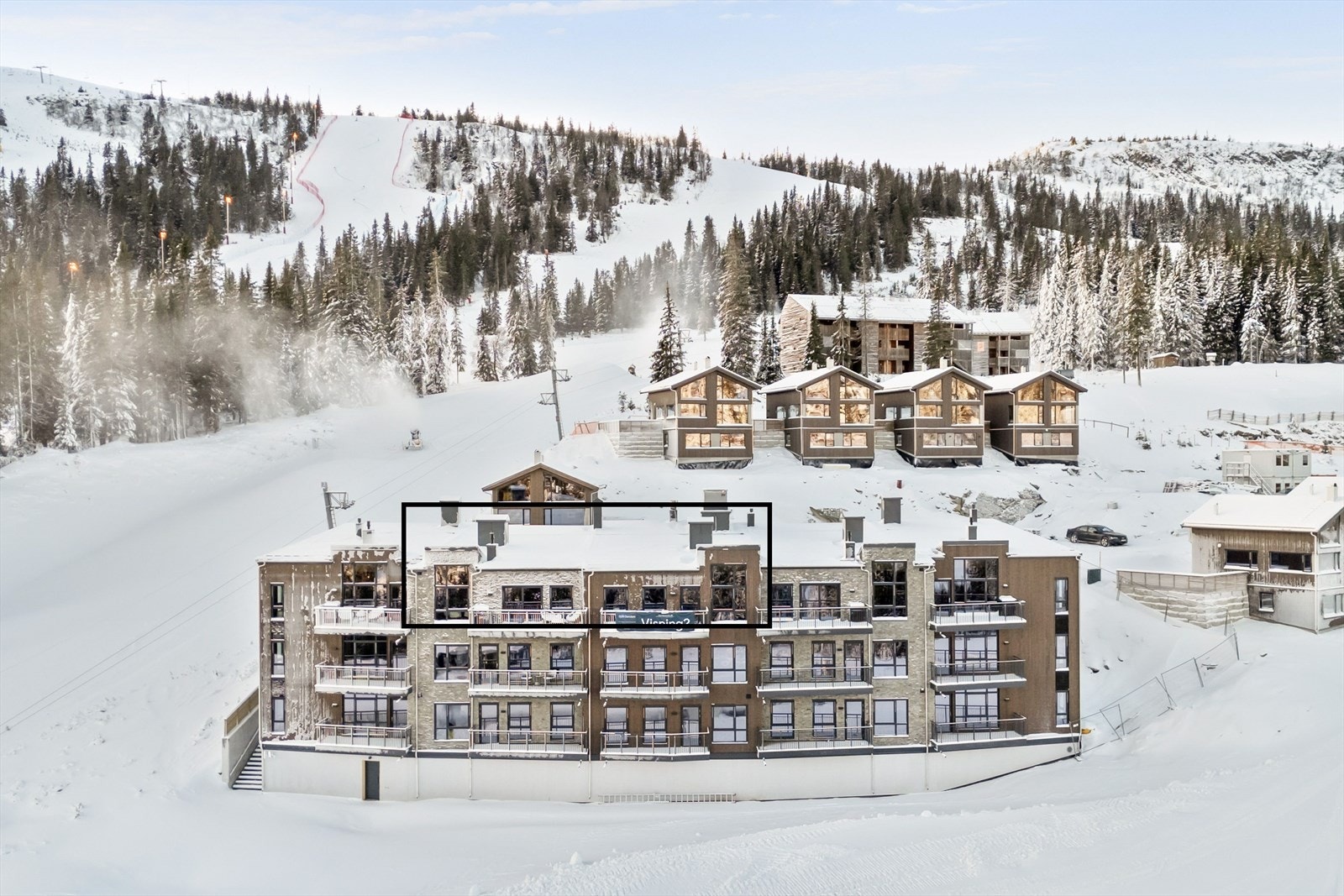 Leiligheten har ski inn/ut Galleribilde