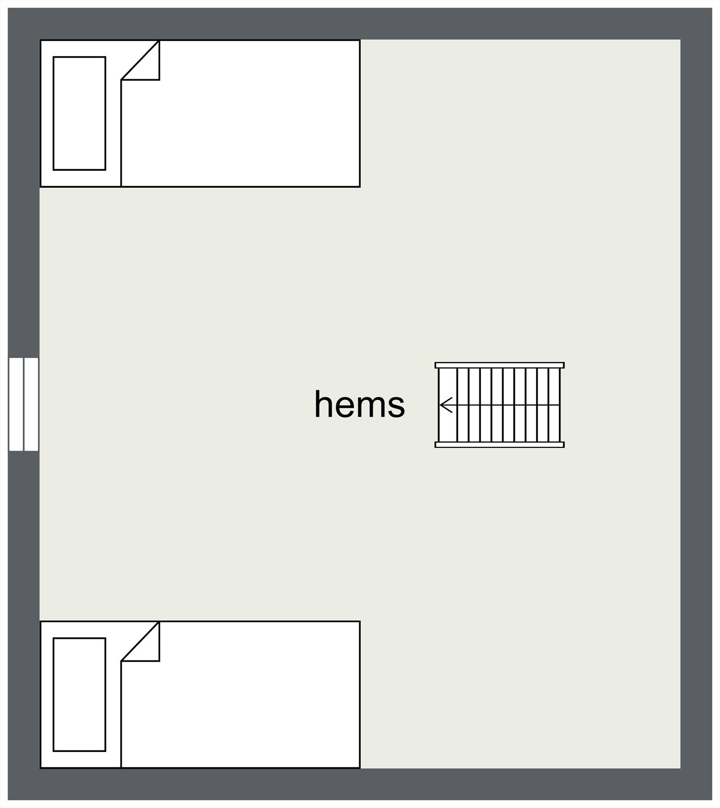 Plantegning hems. Galleribilde