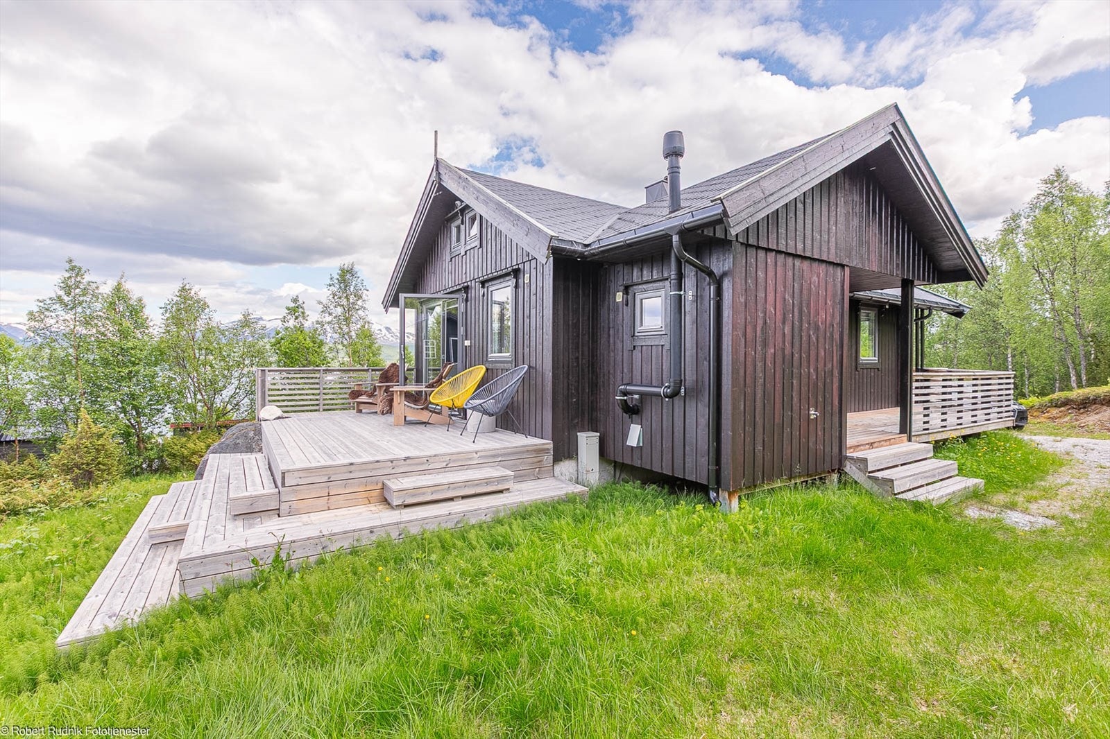 Fra platt er det direkte adkomst til terreng. Galleribilde