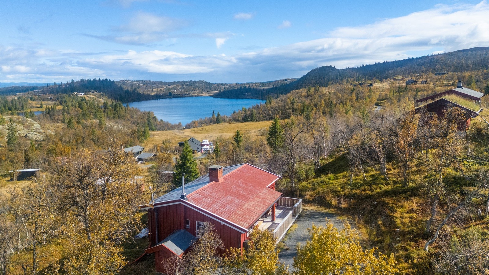 Hytta ligger på ca. 1010 moh. Galleribilde