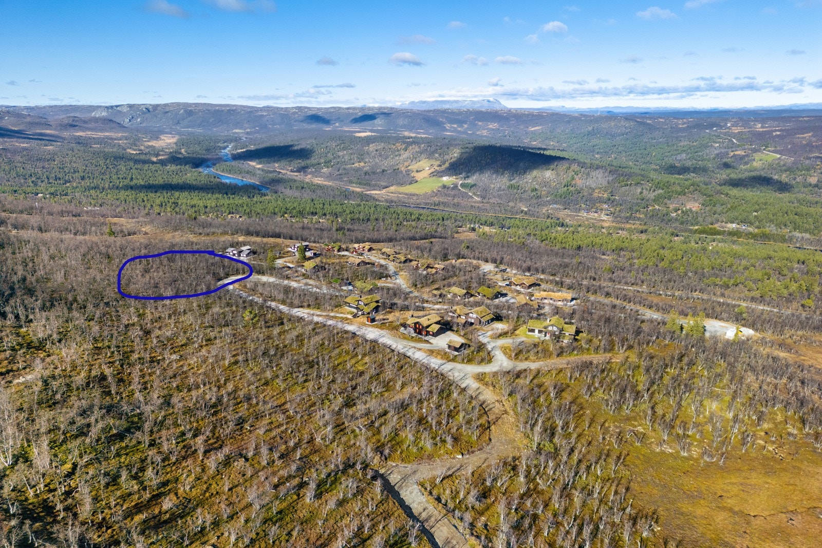 Tomtene har flott utsikt innover mot Seterdalen Galleribilde