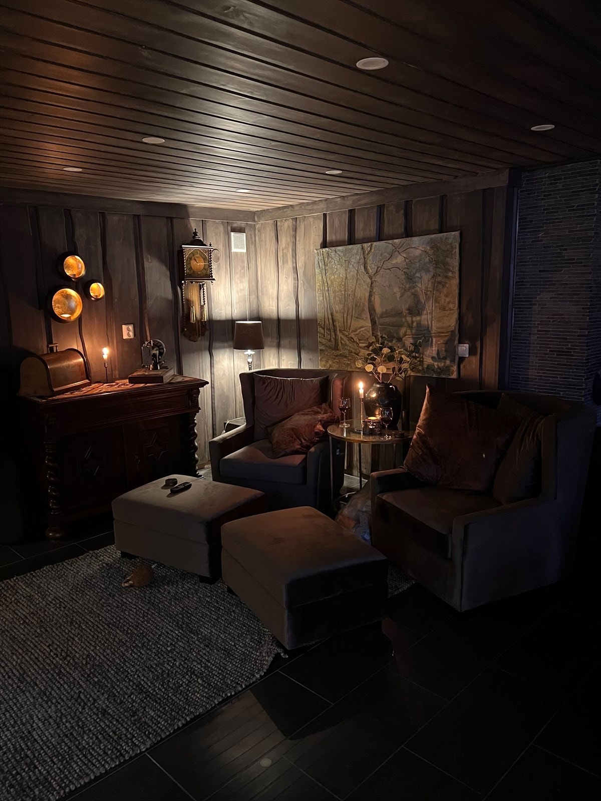 Stemningsbilde fra stue. Galleribilde